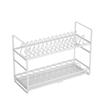 Estante de almacenamiento de platos de una sola capa para platos y cuencos, palillero, estante para cuencos, estante de almacenamiento para gabinete pequeño, escurreplatos de cocina