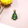 [Liquidação] Broches de Liga de Desenho Animado de Natal Atacado Papai Noel Árvore de Natal Boneco de Neve Emblemas de Metal