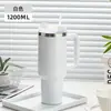 Copo térmico grande capacidade, resistente ao frio, estilo japonês e coreano personalizado, segunda geração, 40oz, com canudo, adequado para uso em carros, e disponível para vendas transfronteiriças
