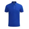 Camisa Polo Personalizada de Seda de Gelo com Ombro Normal, Roupa de Trabalho Masculina, Camiseta Casual Feminina Simples e Versátil com Gola e Manga Curta Fábrica