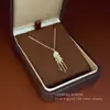 Collar de Flor Dorada para Mujer, Cadena Retro para Clavícula, Collar Sencillo y Elegante Incrustado de Diamantes, Regalo de San Valentín, Electrochapado en Oro Real