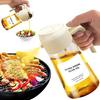 Botella Pulverizadora de Aceite para Cocina y Hogar, Recipiente Pulverizador de Aceite de Doble Propósito con Cuerpo de Vidrio, Sin Residuos de Aceite, Sin Fugas de Aceite, Presionar para Atomizar