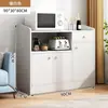 Aparador de pared integrado con gabinetes de cocina del hogar, mueble de almacenamiento para sala de estar, despensa, mueble de almacenamiento, mueble para té