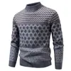 Nuevo Suéter de Punto Casual con Cuello Medio, de Moda, Cálido, Capa Interior para Hombre, Otoño/Invierno 2026