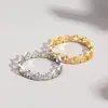 Anillo de Acero de Titanio con Forma de Estrella de Cinco Puntas Hueca, No se Desvanece, Estilo Europeo y Americano, Personalizado, Lujo Ligero, Gama Alta, para Mujer