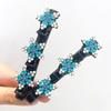 Celebridade da Internet Presilha Lateral Strass Franja Presilha Artefato para Trançar Estilo Camada Dupla Fixa Grampo de Cabelo Palavra Única Torcedor de Cabelo