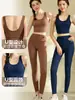 Novo Conjunto de Roupas de Yoga da Amazon 2026, Lindo Conjunto de Sutiã com Costas Cruzadas, Regata Esportiva, Conjunto de Roupas Fitness à Prova de Impacto para Mulheres