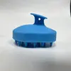 Escova de Lavar Cabelo de Silicone Puro Nova de Fábrica, Pente de Massagem e Limpeza do Couro Cabeludo, Pente de Silicone para Lavagem de Cabelo com Massagem Meridian