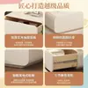 Mesa Lateral Color Crema, Mesita de Noche, Armario de Almacenamiento para Dormitorio de Lujo Ligero Estilo Italiano de Gama Alta, Mesita de Noche Minimalista, Mesita de Noche Pequeña