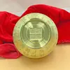 Tigela de Tesouro de Latão, um Balde de Ouro, Mesa de Escritório, Sala de Estar, Casa, Hotel, Decoração de Casa de Cobre, Ornamento de Artesanato Cem Bênçãos