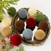 Conjunto de Bolas de Natal com Flocagem 8cm Pingente DIY Atmosfera de Natal Caixa com Decoração para Árvore de Natal Bola Pingente Pronta para Venda