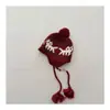 Gorro de Punto Jacquard Estilo Retro Fair Isle para Niños con Pompón y Orejeras Unisex Otoño/Invierno Nuevo Cálido Gorro de Tejer