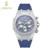 Reloj de Silicona para Hombre con Tres Ojos y Seis Manecillas de la Serie Roble Más Vendido Transfronterizo, Transmisión en Vivo de Comercio Exterior, Personalización en Lotes Pequeños, Dropshipping