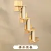 Estrutura de Escalada para Gatos em Painel Perfurado, Plataforma de Salto para Gatos em Madeira Maciça, Arranhador, Cama para Gatos, Montado na Parede, Plataforma de Salto sem Furos, Madeira de Pinus, Antiderrapante