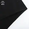 Tejido de Lana de una Cara Mezclado con 40% de Lana Personalizado, Suministro Directo de Fábrica de Tejido de Lana Negro Liso para Abrigos de Mujer
