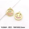 Accesorios de Aleación DIY Estrella de Mar Dorada 14K Pez Payaso Ballena Colgante Aretes Pulsera Decoración de Ropa Colgante