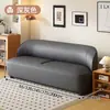 Sofá estreito para apartamentos pequenos, de dois e três lugares, simples e economizador de espaço para salas de estar, lojas de roupas e apartamentos de aluguel, com estofamento em couro de pata de gato
