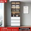 Nuevo Gabinete de Vino de Madera Maciza Montado en Pared Gabinete Integrado Multifuncional Aparador Cocina Simple Moderno Vitrina Alto Gabinete de Vino