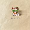 Regalo Festival del Bote del Dragón Zongzi Broche de Dibujos Animados Lindo Pin de Metal Marea Nacional Ropa de Estudiante Mochila Pin Sentido Avanzado