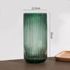Venta al por mayor Jarrón de vidrio simple creativo nórdico transparente utensilios para arreglos florales mesa de sala de estar jarrón para arreglos florales adornos decorativos