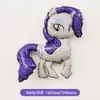Globo de Película de Aluminio Auténtico de Dibujos Animados Feliz Cumpleaños My Little Pony Decoración de Fiesta de Cumpleaños para Niños Niñas Diseño de Escena