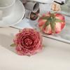 Cabezas de Flores de Camelia Artificiales de 7 cm para Muros de Flores de Boda, Caja de Regalo Hecha a Mano para Bricolaje, Accesorios de Corona de Flores de Peonía Pequeña Estilo Europeo