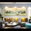 Pintura de Paisaje Sala de Estar Pintura Colgante Cornucopia Pared de Fondo del Sofá Pintura Decorativa Pintura al Óleo Pintada a Mano Mural de Paisaje Atmósfera de Alta Gama