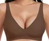 Comercio Exterior Mujer Popular Sin Costuras Inalámbrico Cómodo Sujetador de Copa Completa Estilo Adhesivo Amazon