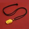 Collar con colgante de cabeza de Buda de la Fortuna 2022, joyería de aleación de cobre, collar de cuerda suave ajustable, collar de peso retro