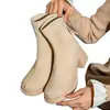 Un Zapato, Dos Formas de Usar, Botines Cortos Desmontables de Gamuza para Mujer, Tacón Grueso Retro, Suela Gruesa, Pantalones de Caña Alta, Botas Largas, Nuevo Estilo 2024