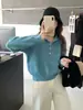 Suéter con capucha de color caramelo para usar como prenda exterior, nuevo otoño e invierno, holgado, casual, top de punto estilo coreano para mujer