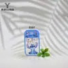 Frasco Recarregável 50ml com Padrão de Desenho Animado Impresso para Desinfecção com Álcool, Frasco Spray Portátil Estilo Cartão, Frasco Recarregável para Perfume, Portátil