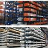 Estante voladizo Ventas directas de fábrica Almacén de alta resistencia Unilateral Doble cara Tubo de acero inoxidable Estante de aluminio Material Estante para placas