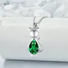 Gota de Agua Personalidad Creativa Exquisito Brillante Colgante de Gato Collar Elegante Moda Versátil Nuevo Regalo Conmemorativo Collar