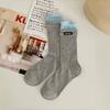 Primavera y Verano Nuevos Calcetines Collage Calcetines de Media Caña para Mujer Estilo Japonés Ins Calcetines de Pantorrilla de Moda Calcetines Apilados Estilo Academia