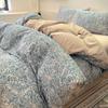 Outono e inverno engrossado algodão lixamento conjunto de quatro peças conjunto simples de quatro peças cama de algodão conjunto de quatro peças conjunto de três peças de algodão engrossado conjunto de três peças