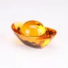 Adornos de Lingotes de Cristal, Lingotes de Oro, Cornucopia, Lingotes Pequeños para Atraer Riqueza, Adornos de Apertura de Vidrio, Pequeños Regalos Decorativos para Inauguración de Casa