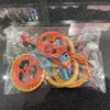 Celebridade da internet montada bicicleta estática modelo decoração chaveiro pingente brinquedo bicicleta bicicleta pequeno presente atacado