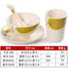 Xiangyuanmei Juego de Vajilla para Comedor Restaurante Tazón Plástico Resistente a Caídas tipo Porcelana Melamina Set para Hot Pot Plato Comercial de Cuatro Piezas