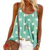 Verão 2020 Novo Amazon AliExpress Europeu e Americano Explosões Margarida Estampada Camisole Camiseta Colete Feminino y-157