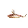 Latón Puro Doce Signos del Zodiaco Serpiente Cobra Vintage Cultural Creativo Regalo Decoración Escritorio Mascota de Té Artesanía Adorno de Cobre