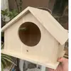 Caja de Cría Nido de Pájaro de Madera Maciza Piel de Tigre Peonía Periquito Nido de Pájaro Nido Colgante Nido de Loro Jaula de Pájaro Cálida Accesorios Suministros