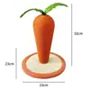 Poste rascador para gatos tipo zanahoria transfronterizo con plataforma giratoria Resistente al desgaste Resistente a los arañazos Juguete vertical Gato Tablero rascador para gatos Poste rascador para gatos Juguete de estructura para trepar