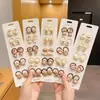 Gomas para el pelo de color café con leche de dibujos animados para niñas, Diademas para bebé, Gomas elásticas, Accesorios para el pelo, Gomas para el pelo de bebé, Seguras y sin marcas