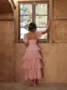 Ropa de mujer de estilo europeo y americano de Amazon transfronteriza, nueva moda, Joker, estilo puro, color liso, vestido con manga abullonada, falda de pastel