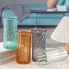 Frasco de almacenamiento de vidrio de sodio-calcio, jarrón para flores de cultivo en agua, decoración de sala de estar estilo ins de lujo ligero, frasco de almacenamiento de vidrio de lujo ligero