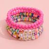 Conjunto de Pulseras de Amor con Cuentas Carta de Amor Transfronterizo de Amazon para el Día de San Valentín Amor Pulsera de Amor de 5 Piezas al por Mayor