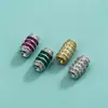 Hebilla de Tornillo de Plata de Ley S925 Incrustada con Circonita Hebilla de Perla Hebilla de Cola de Collar de Jade Cristalino Hebilla de Conexión Accesorios DIY