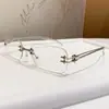 Gafas Daparo New Gm Sin Montura de Metal Y2K Forma Cóncava Sexy Espejo Plano Nerd Mercurio Gafas de Sol