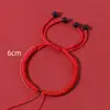 Pulsera tejida a mano de colores estilo Tíbet, Regalo, Accesorios de joyería para manualidades, Pulsera de hilo rojo para mujer, Producto semiacabado